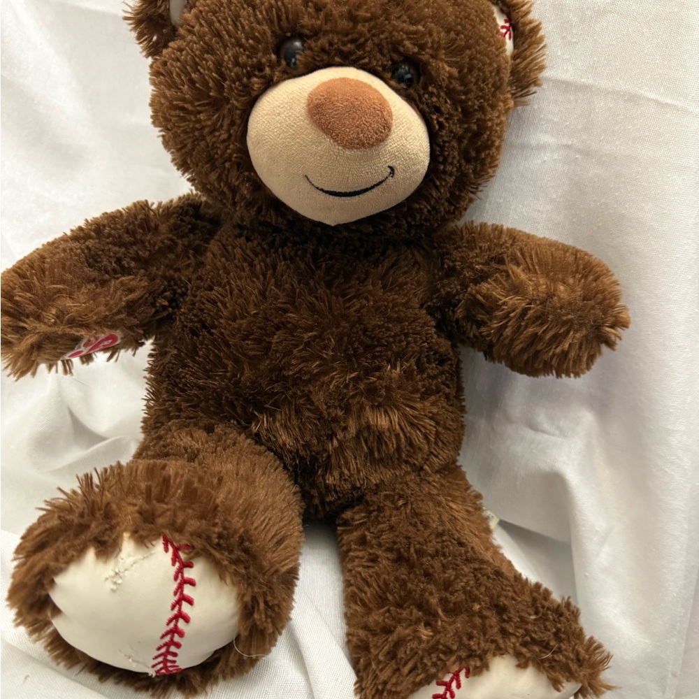 Dodgers Build-A-Bear Brown Baseball Plush